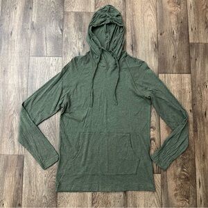 Z By Zella Cotton Blend Lightweight Hoodie Men’s Size S Green